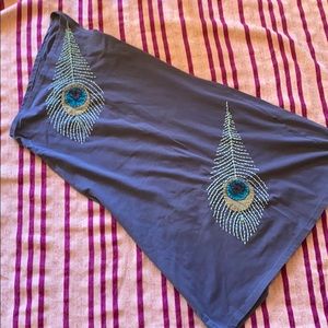 Soft, beautiful one strap knee length dress